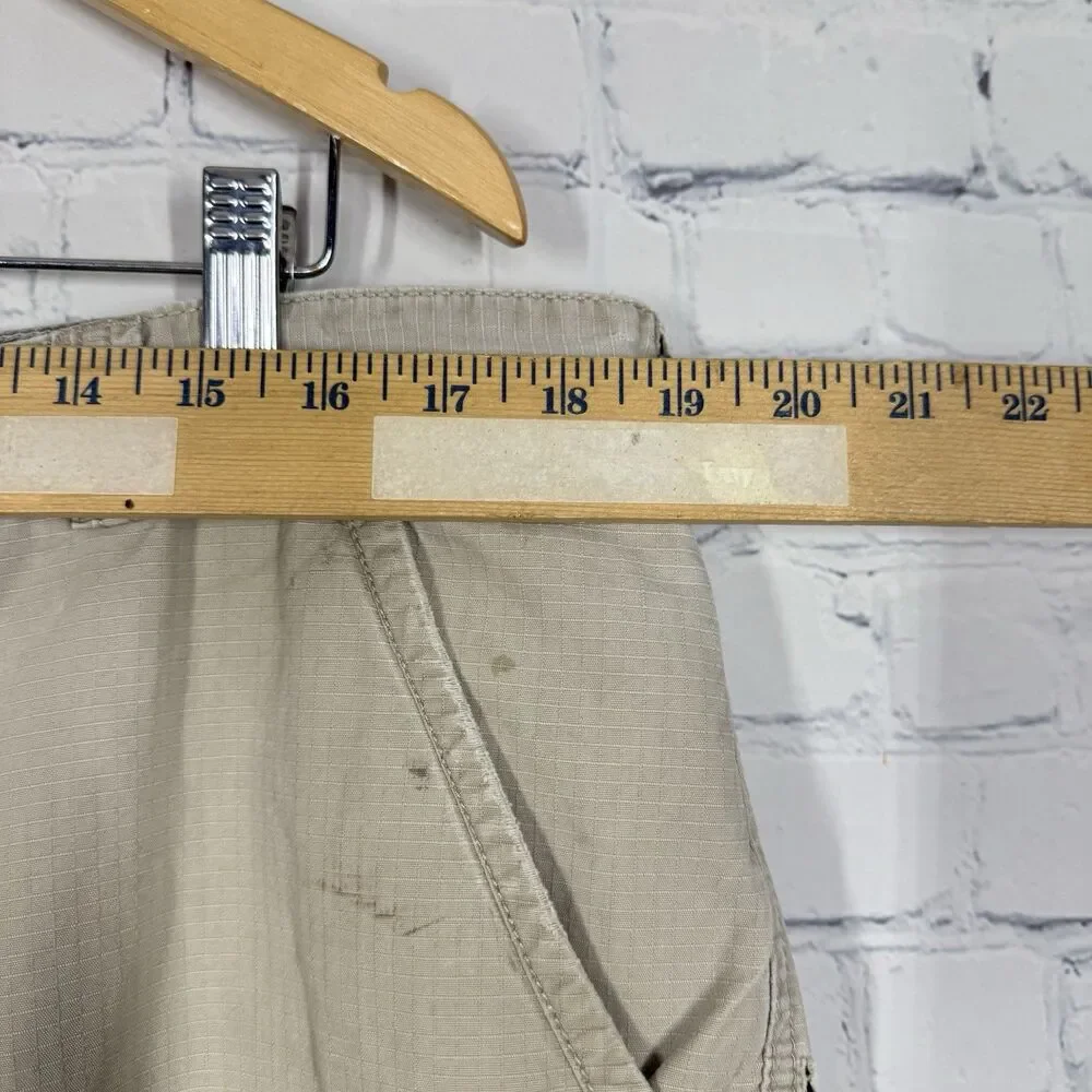Cabelas Cargo Pants Men 36X32 Beige Hiking Outdoor Work Wear Farm Utility Casual